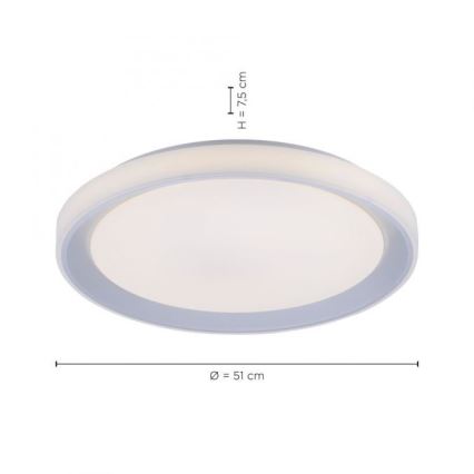 Leuchten Direkt 15110-21 - LED RGB Stmívatelné stropní svítidlo LENI LOLASMART LED/40W/230V + dálkové ovládání