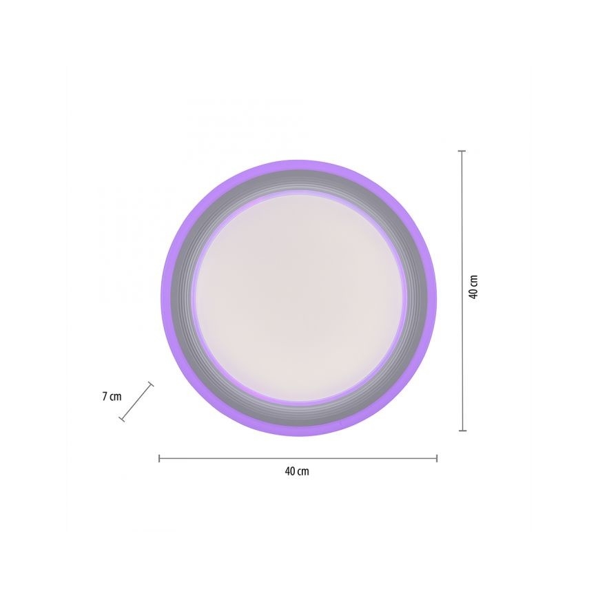 Leuchten Direkt 15152-16 - LED RGBW Stmívatelné stropní svítidlo SPHERIC LED/18W/230V + dálkové ovládání