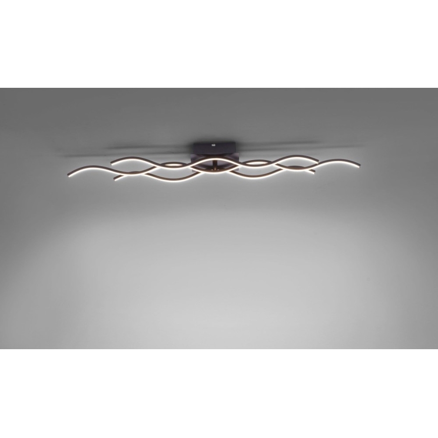 Leuchten Direkt 15166-18 - LED Přisazený lustr WAWE LED/28W/230V černá