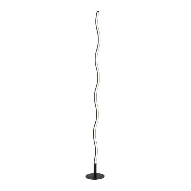 Leuchten Direkt 15168-18 - LED Stojací lampa WAWE LED/12W/230V černá