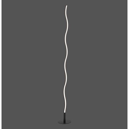 Leuchten Direkt 15168-18 - LED Stojací lampa WAWE LED/12W/230V černá