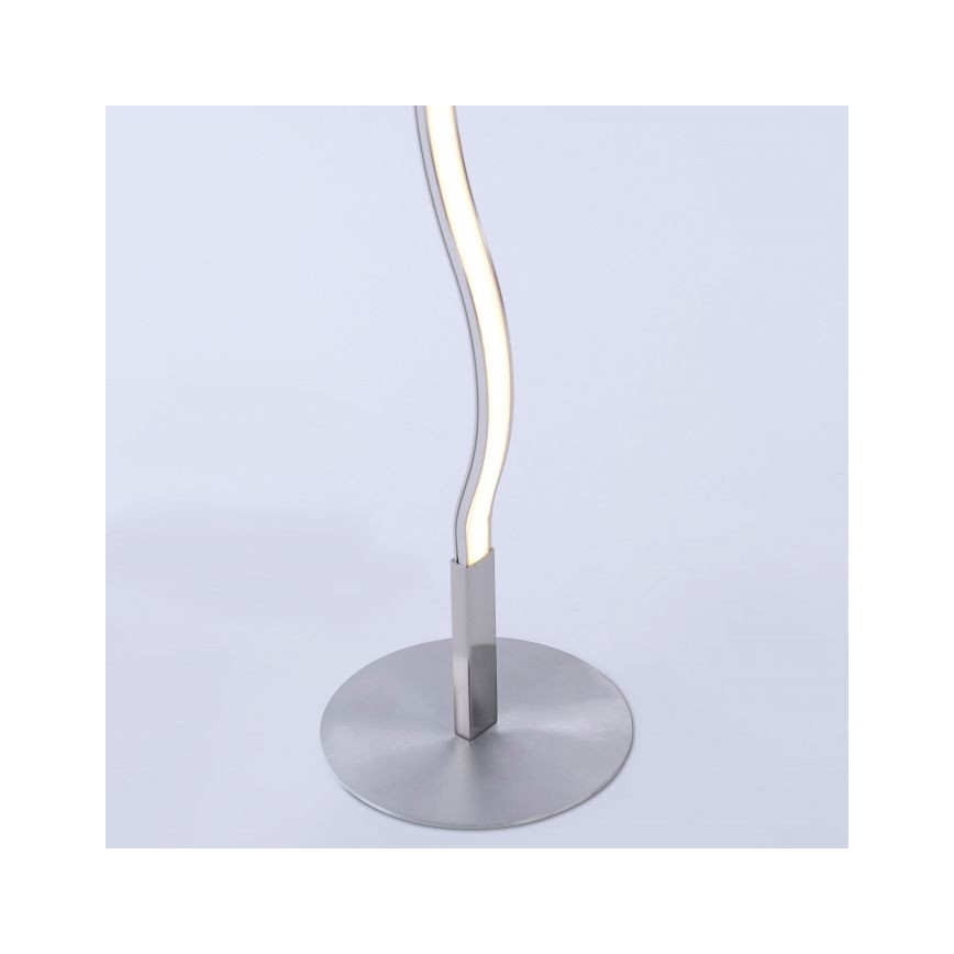 Leuchten Direkt 15168-55 - LED Stojací lampa WAWE LED/12W/230V matný chrom
