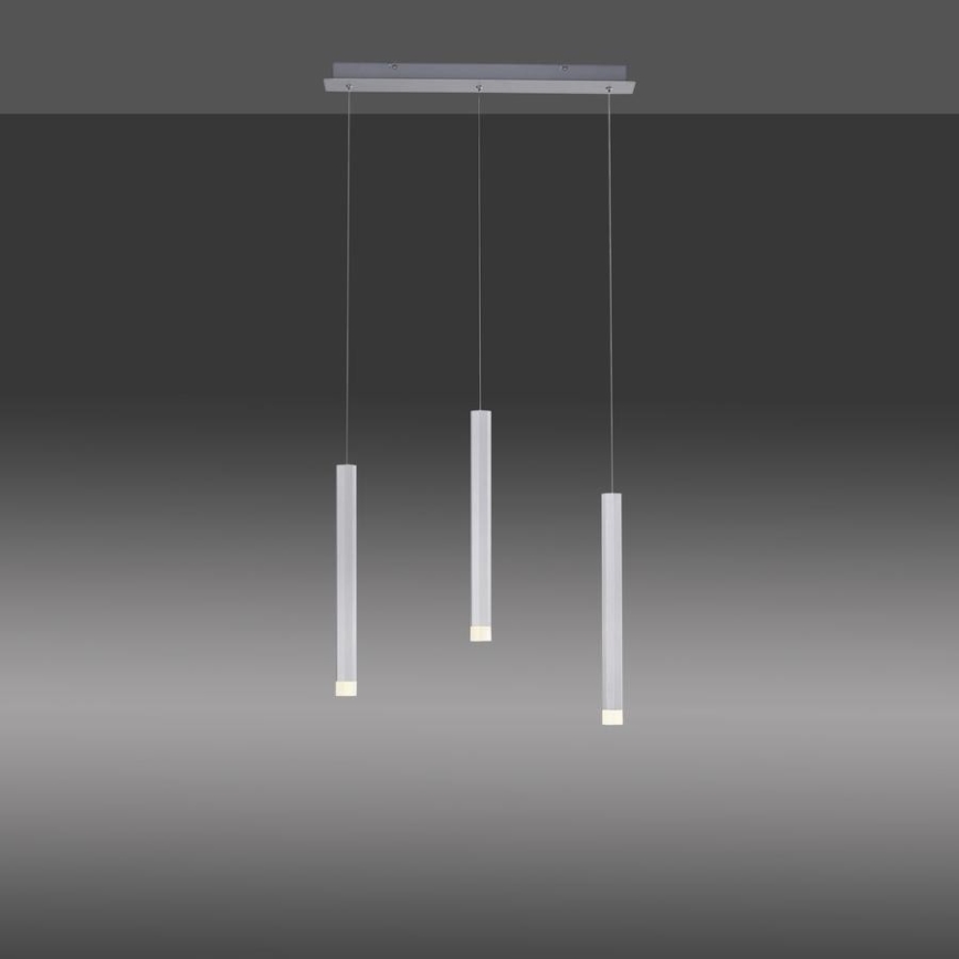 Leuchten Direkt 15203-95 - LED Lustr na lanku BRUNO 3xLED/4,8W/230V bílá