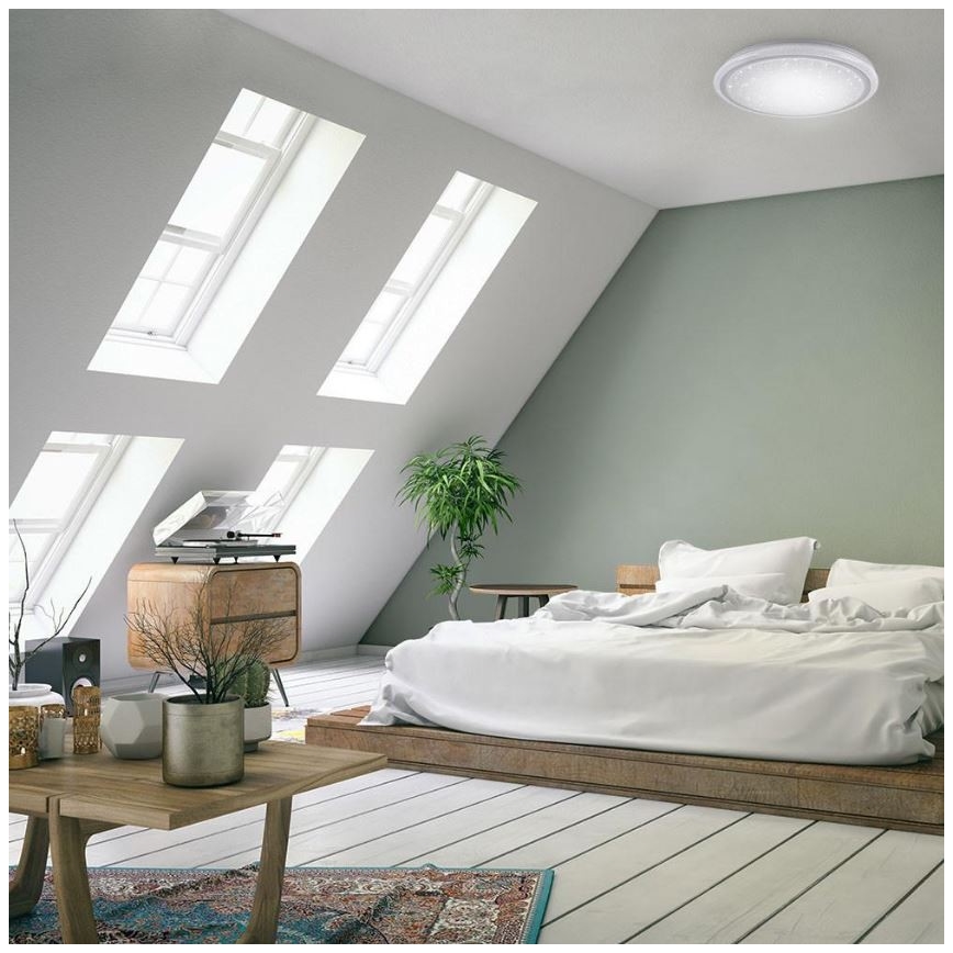 Leuchten Direkt 15220-16 - LED RGB Stmívatelné stropní svítidlo LUISA LED/28W/230V + dálkové ovládání