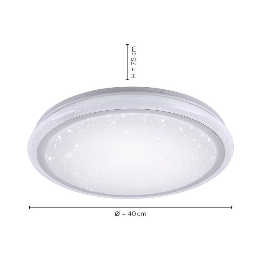 Leuchten Direkt 15220-16 - LED RGB Stmívatelné stropní svítidlo LUISA LED/28W/230V + dálkové ovládání