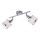 Leuchten Direkt 15372-17 - Bodové svítidlo ACCOR 2xE14/25W/230V