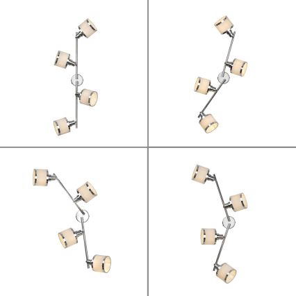 Leuchten Direkt 15374-17 - Bodové svítidlo ACCOR 4xE14/25W/230V