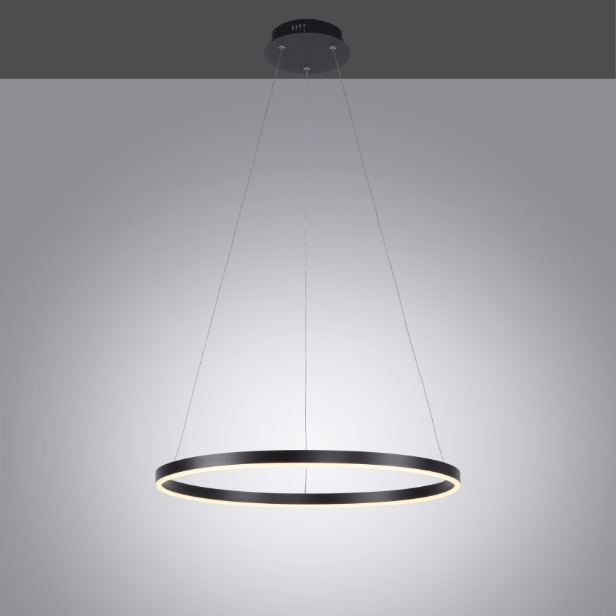Leuchten Direkt 15394-13 - LED Stmívatelný lustr na lanku RITUS LED/30W/230V černá