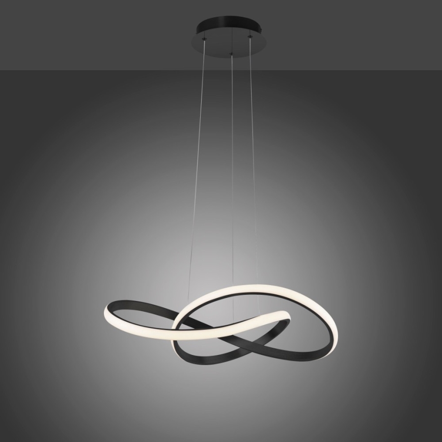 Leuchten Direkt 15402-18 - LED Stmívatelný lustr na lanku MARIA LED/25W/230V černá