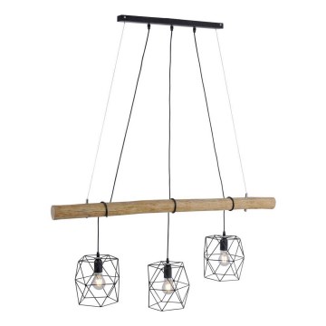 Leuchten Direkt 15503-18 - Lustr na lanku EDGAR 3xE27/60W/230V
