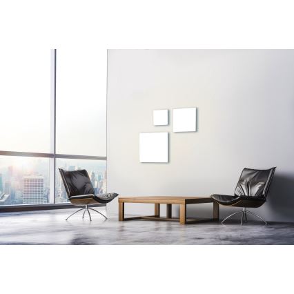 Leuchten Direkt 15551-16 - LED Stmívatelné stropní svítidlo CANVAS LED/24W/230V + dálkové ovládání
