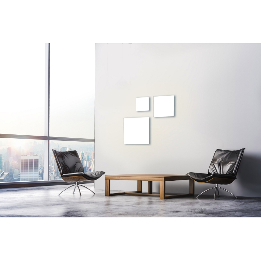 Leuchten Direkt 15551-16 - LED Stmívatelné stropní svítidlo CANVAS LED/24W/230V + dálkové ovládání