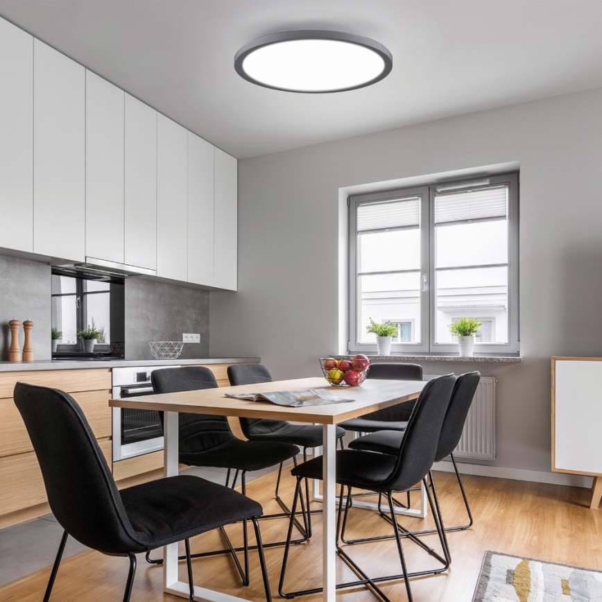 Leuchten Direkt 15571-18 - LED Stmívatelné stropní svítidlo FLAT LED/23,5W/230V 2700-5000K + dálkové ovládání