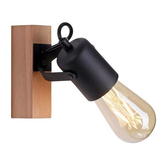 Leuchten Direkt 15631-18 - Nástěnné bodové svítidlo CANOP 1xE27/60W/230V akácie