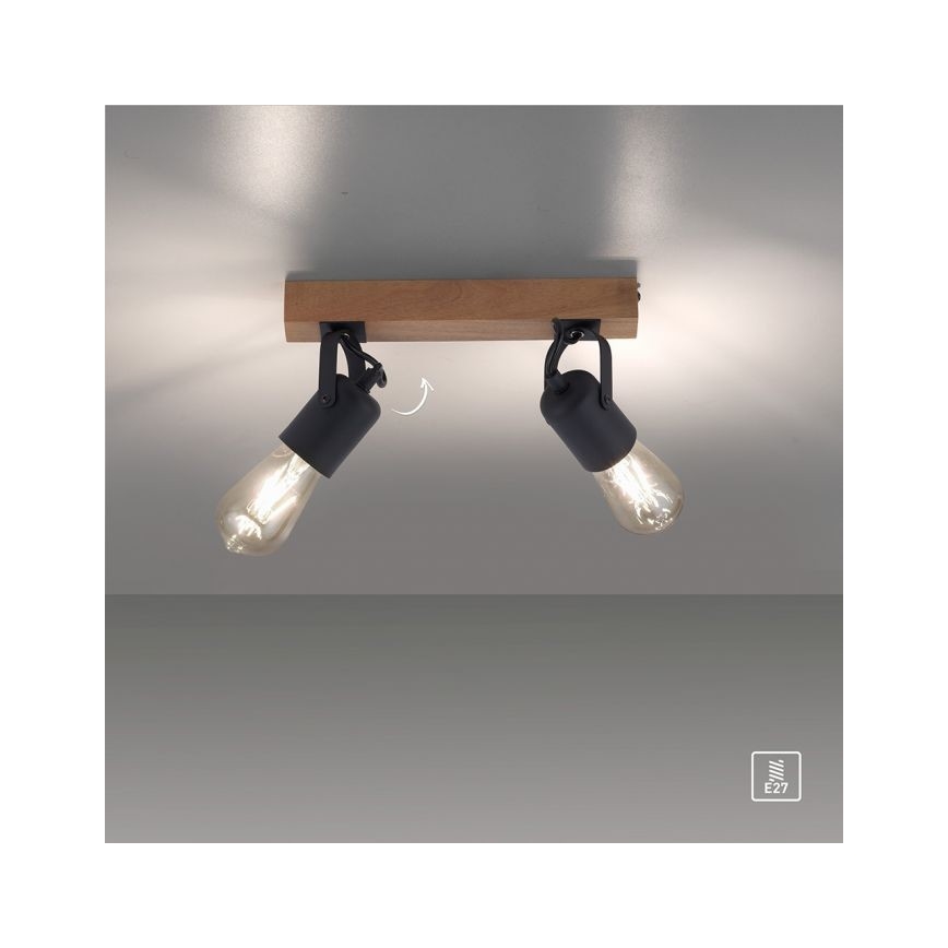 Leuchten Direkt 15632-18 - Bodové svítidlo CANOP 2xE27/60W/230V