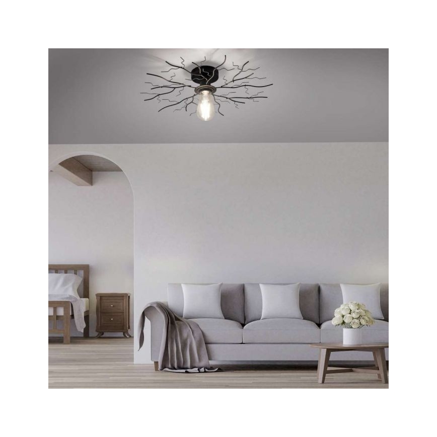Leuchten Direkt 15638-18 - Přisazený lustr LIMB 1xE27/40W/230V černá