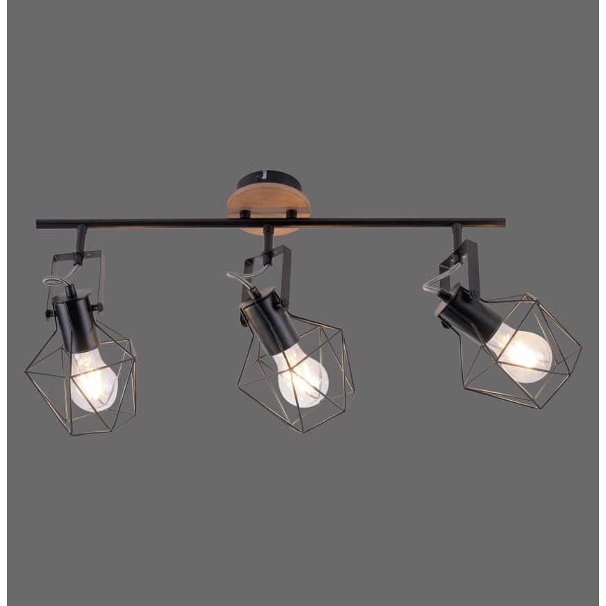 Leuchten Direkt 15673-78 - Bodové svítidlo JARO 3xE27/60W/230V