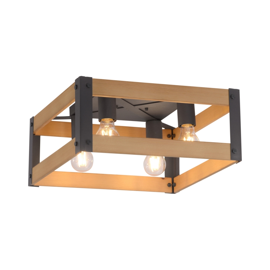 Leuchten Direkt 15724-79 - Stropní svítidlo CRATE 4xE27/60W/230V