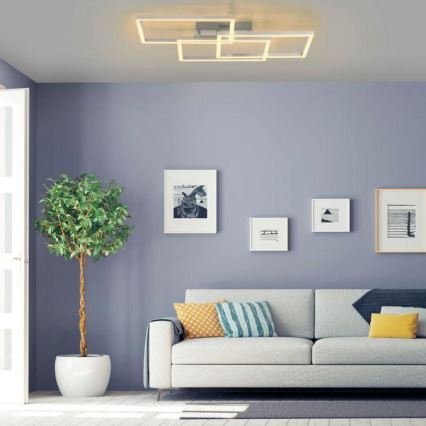 Leuchten Direkt 16431-55 - LED RGB Stmívatelný přisazený lustr MAXI LED/27W/230V + dálkové ovládání