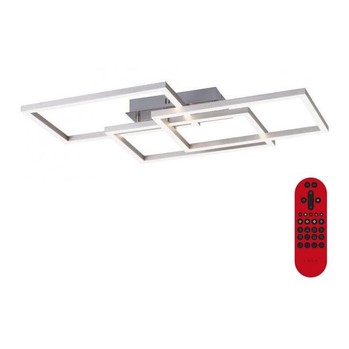 Leuchten Direkt 16431-55 - LED RGB Stmívatelný přisazený lustr MAXI LED/27W/230V + dálkové ovládání
