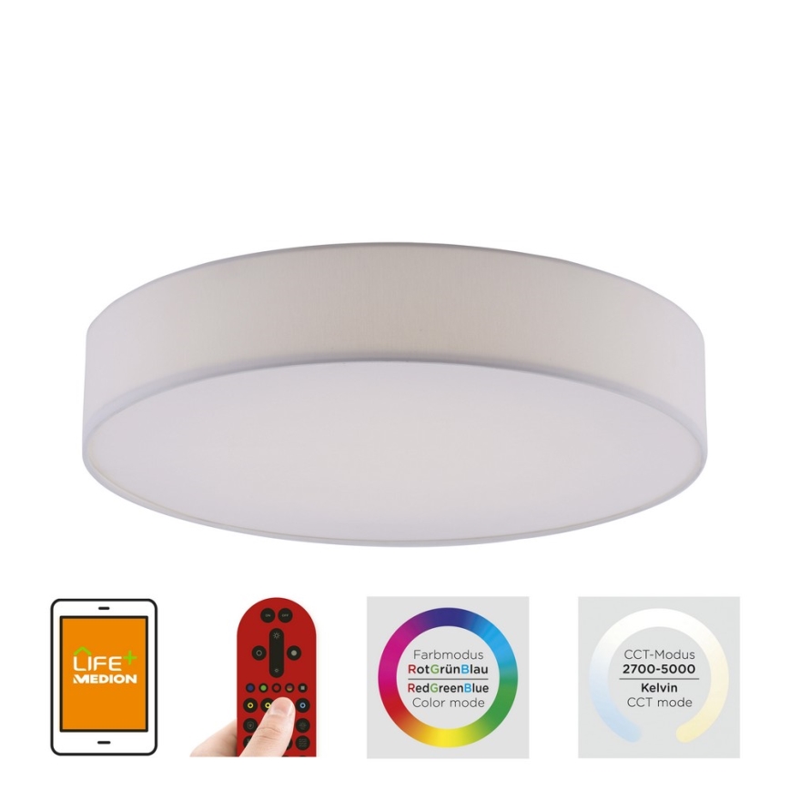 Leuchten Direkt 18428-16 - LED RGB Stmívatelné stropní svítidlo LOLA LED/32W/230V Tuya + dálkové ovládání