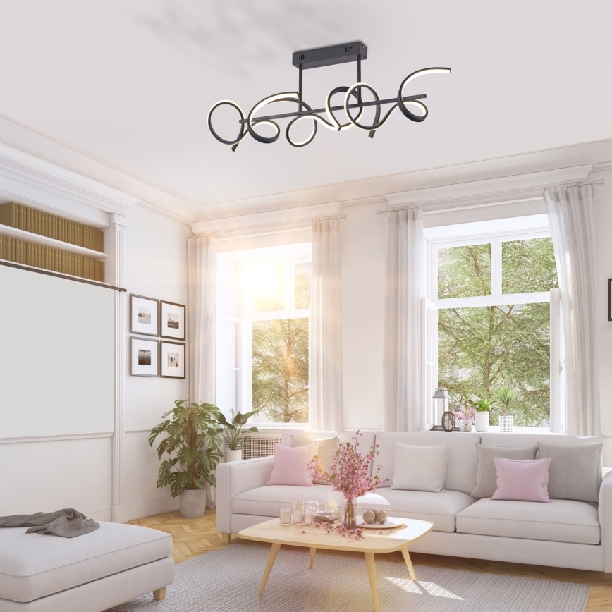 Leuchten Direkt 19032-18 - LED Stmívatelný lustr na tyči CURLS 3xLED/25,8W/230V