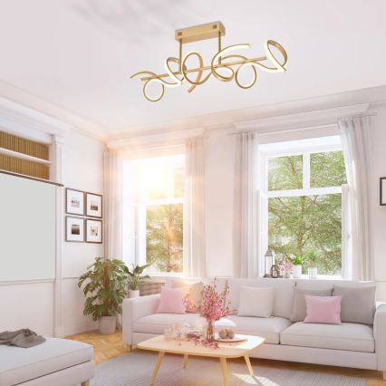 Leuchten Direkt 19032-60 - LED Stmívatelný přisazený lustr CURLS LED/25,8W/230V