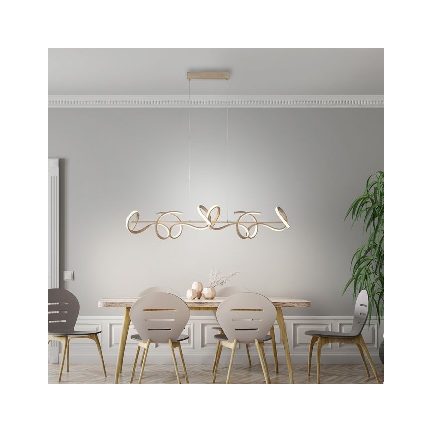 Leuchten Direkt 19033-60 - LED Stmívatelný lustr na lanku CURLS LED/40,8W/230V
