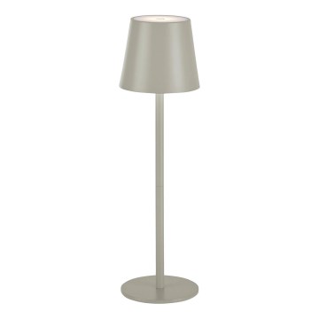 Leuchten Direkt 19250-40 - LED Venkovní stmívatelná nabíjecí stolní lampa EURIA LED/3W/5V 2600 mAh IP54 šedá