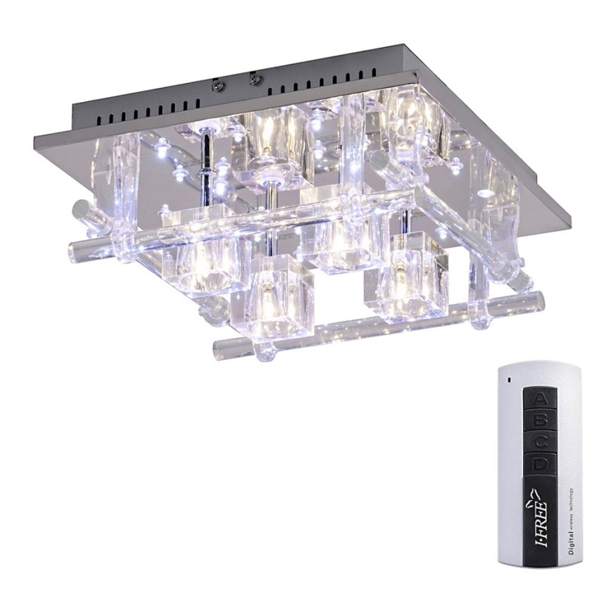 Leuchten Direkt 50356-17 - LED Stropní svítidlo KEMAL 4xG4/14W/230V/12V+24xLED/0,05W
