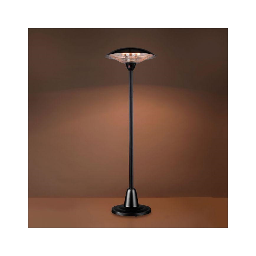 Leuchten Direkt 99501-18 - Venkovní topné těleso GLOW 1500-3000W/230V 1,87 m IP34 černá