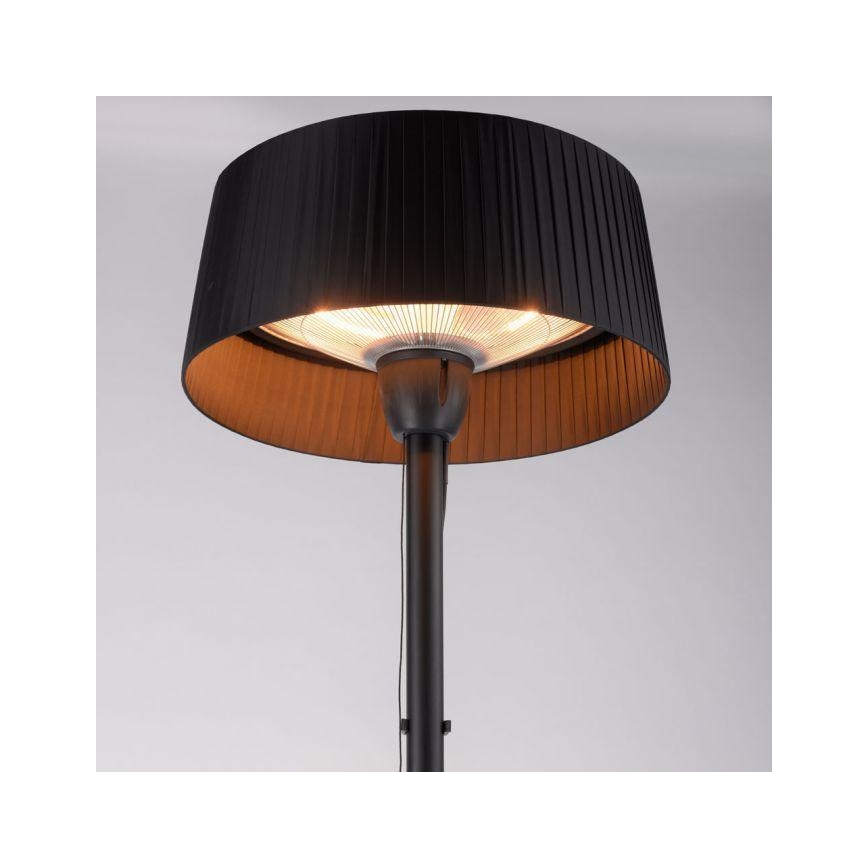 Leuchten Direkt 99507-18 - Venkovní topné těleso GLOW 1500W/230V 1,95 m IP44 černá