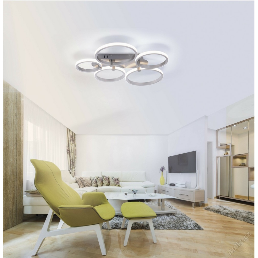 Leuchten Direkt 12112-55 - LED Přisazený lustr JOHANNA 2xLED/11,5W/230V+2xLED/9W+LED/7W