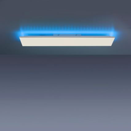 Leuchten Direkt - LED RGB Stmívatelné stropní svítidlo GUSTAV LED/27,3W/230V + LED/1,4W 2700-5000K + dálkové ovládání