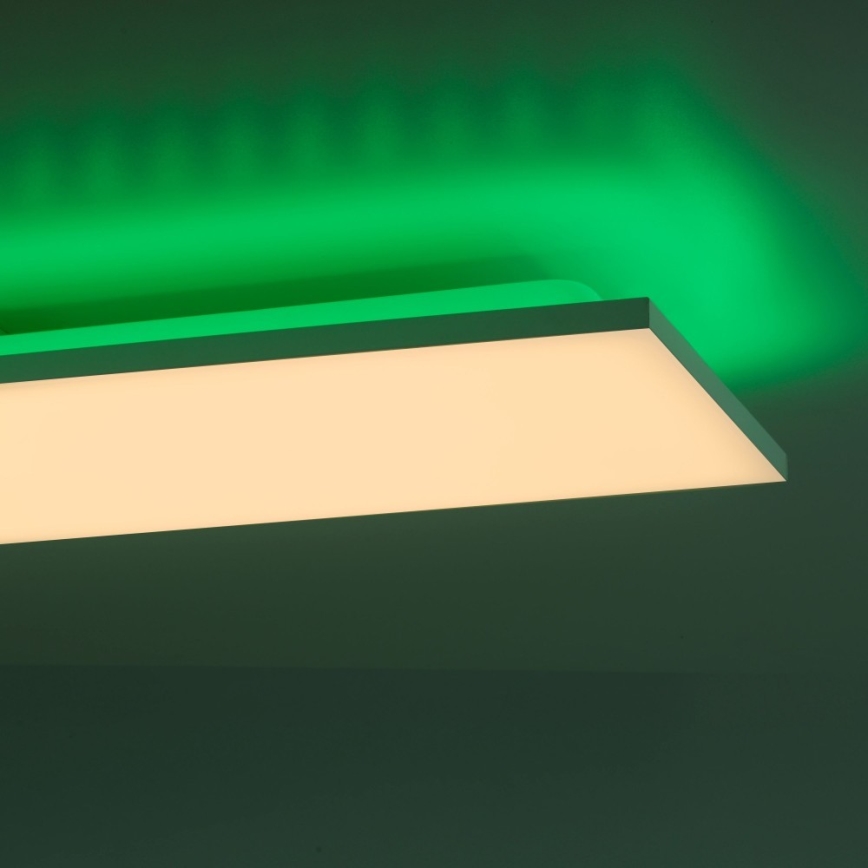 Leuchten Direkt - LED RGB Stmívatelné stropní svítidlo GUSTAV LED/27,3W/230V + LED/1,4W 2700-5000K + dálkové ovládání
