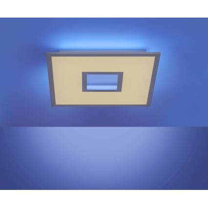 Leuchten Direkt 11645-16 - LED RGB Stmívatelné stropní svítidlo RECESS LED/22,5W/230V + LED/5W + dálkové ovládání