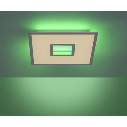 Leuchten Direkt 11645-16 - LED RGB Stmívatelné stropní svítidlo RECESS LED/22,5W/230V + LED/5W + dálkové ovládání
