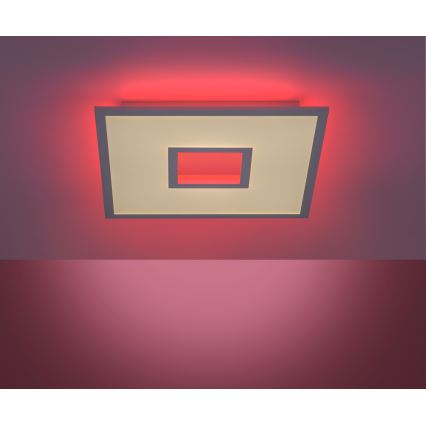 Leuchten Direkt 11645-16 - LED RGB Stmívatelné stropní svítidlo RECESS LED/22,5W/230V + LED/5W + dálkové ovládání