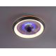 Leuchten Direkt 14650-15 - LED RGB Stmívatelné stropní svítidlo s ventilátorem BASTIAN LED/38W/230V + dálkové ovládání