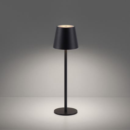 Leuchten Direkt 19250-18 - LED Venkovní stmívatelná nabíjecí stolní lampa EURIA LED/3W/5V 2600 mAh IP54 černá