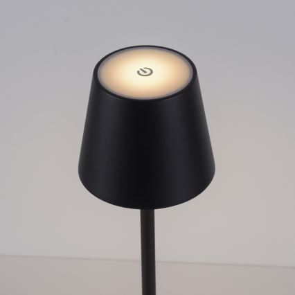 Leuchten Direkt 19250-18 - LED Venkovní stmívatelná nabíjecí stolní lampa EURIA LED/3W/5V 2600 mAh IP54 černá