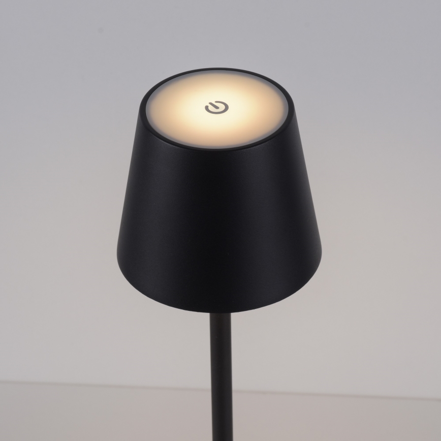 Leuchten Direkt 19250-18 - LED Venkovní stmívatelná nabíjecí stolní lampa EURIA LED/3W/5V 2600 mAh IP54 černá