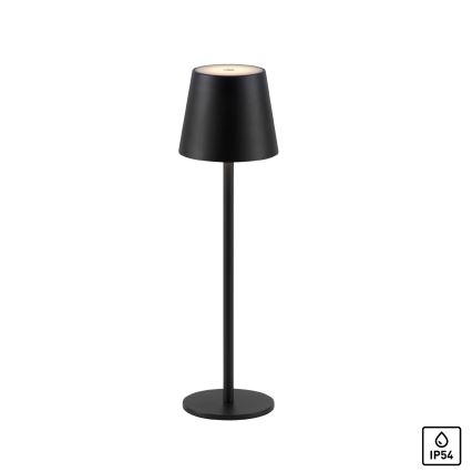 Leuchten Direkt 19250-18 - LED Venkovní stmívatelná nabíjecí stolní lampa EURIA LED/3W/5V 2600 mAh IP54 černá