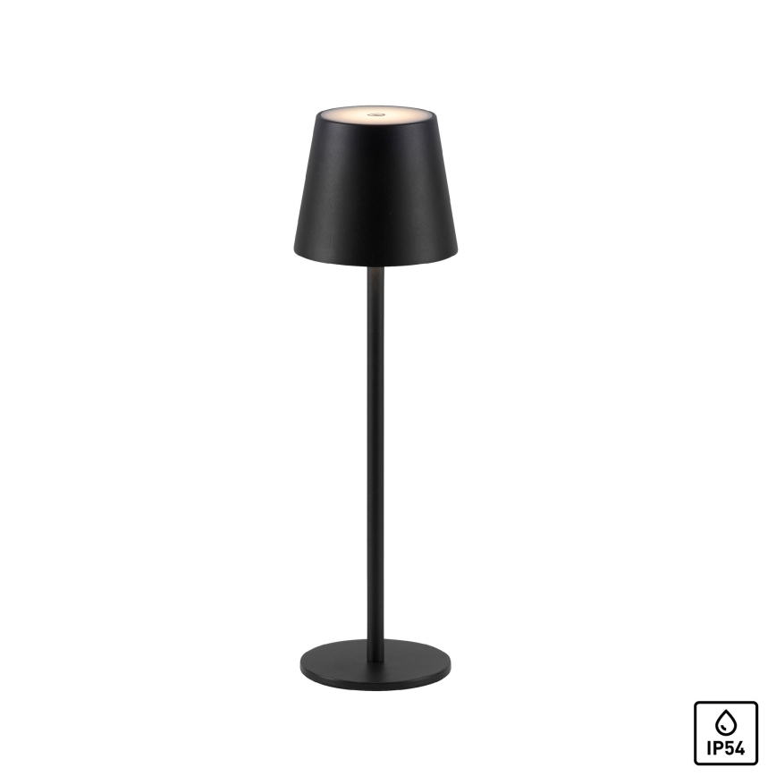 Leuchten Direkt 19250-18 - LED Venkovní stmívatelná nabíjecí stolní lampa EURIA LED/3W/5V 2600 mAh IP54 černá