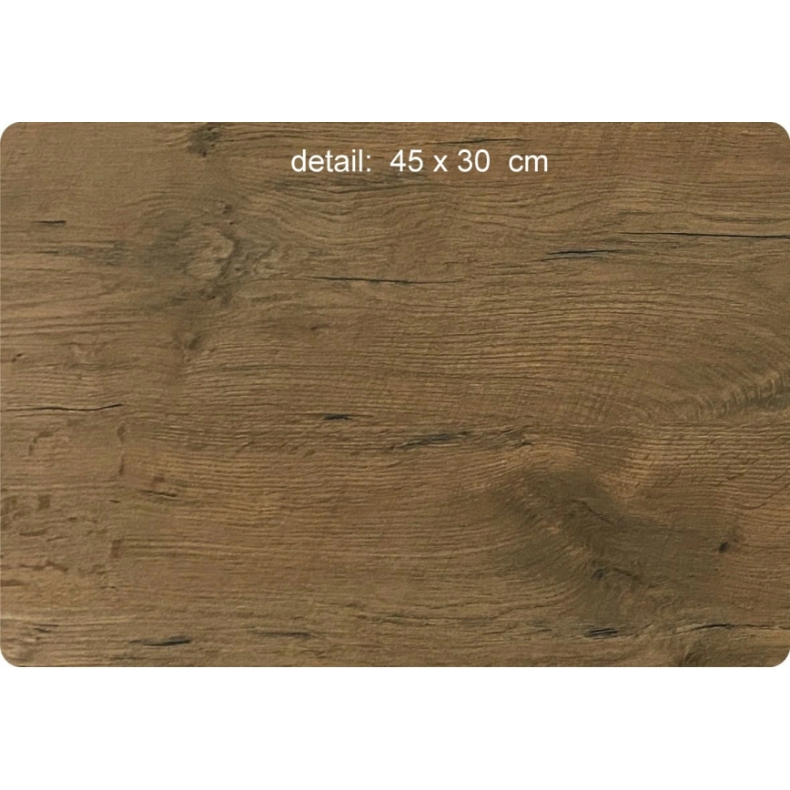 Li-Go 5275/DUB2 - LED Stmívatelné hodiny LED/10W/5V 20000 mAh 42x42 cm dub/Dub v kruhu + dálkové ovládání