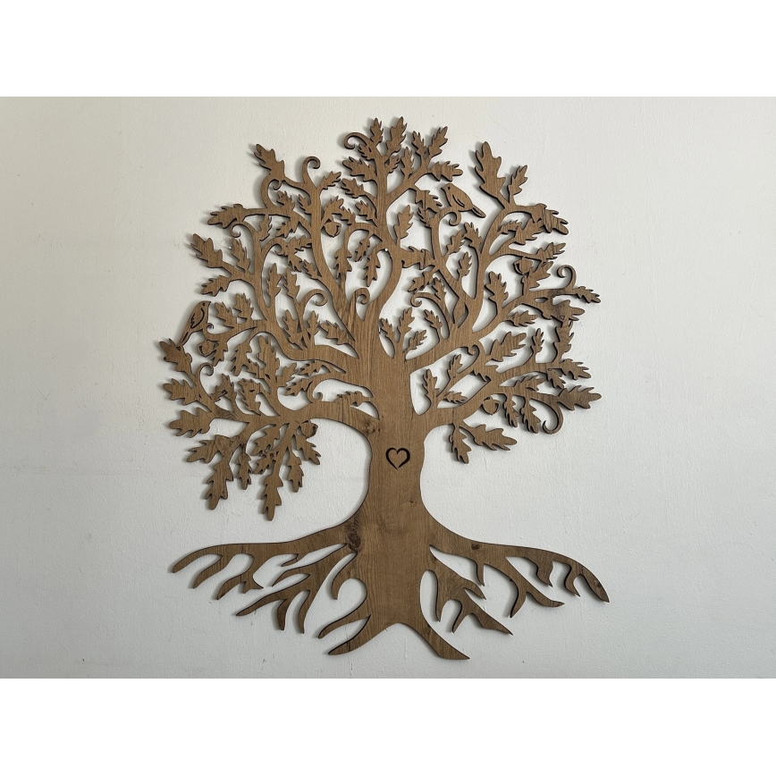 Li-Go 5739/DUB2 - LED Stmívatelná nástěnná dekorace LED/10W/230V 68x80 cm dub