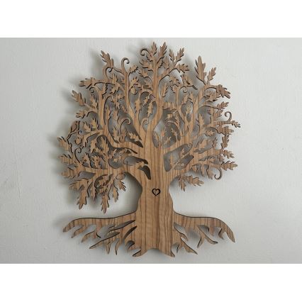 Li-Go 5747/DUB2 - LED Stmívatelná nástěnná dekorace LED/10W/230V 45x55 cm dub