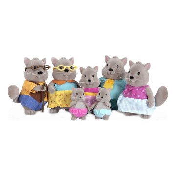 Li'l Woodzeez - Hrací set BUSTLEBERRY rodina veverek