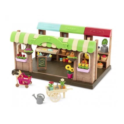 Li'l Woodzeez - Hrací set farmářský obchod