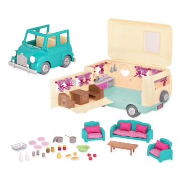 Li'l Woodzeez - Hrací set HAPPY CAMPER kempování